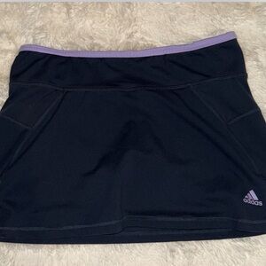 Vintage Adidas Black and Purple Athletic Skirt